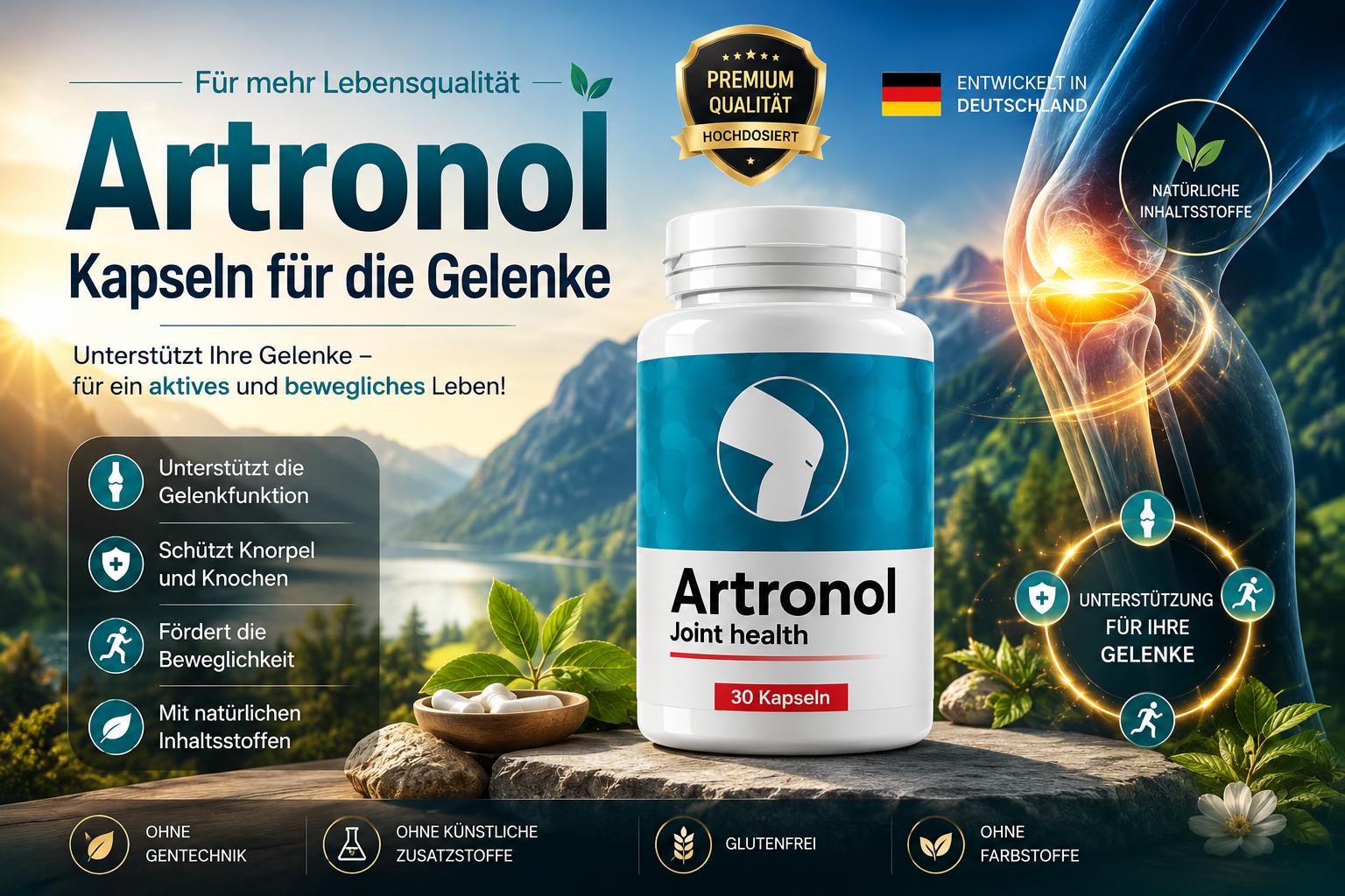 Artronol Kapseln für die Gelenke – Premium Qualität aus Deutschland